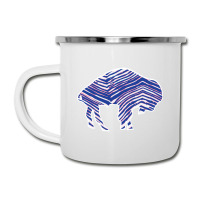 Limited Edition Buffalo Zebra Blue And Pink Camper Cup | Artistshot