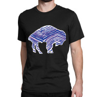 Limited Edition Buffalo Zebra Blue And Pink Classic T-shirt | Artistshot