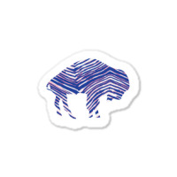 Limited Edition Buffalo Zebra Blue And Pink Sticker | Artistshot