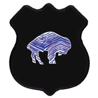 Limited Edition Buffalo Zebra Blue And Pink Shield Patch | Artistshot