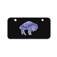 Limited Edition Buffalo Zebra Blue And Pink Bicycle License Plate | Artistshot