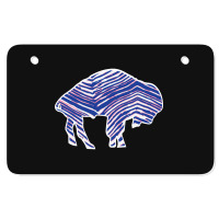 Limited Edition Buffalo Zebra Blue And Pink Atv License Plate | Artistshot