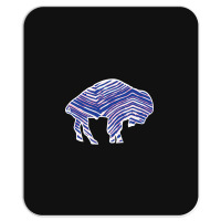 Limited Edition Buffalo Zebra Blue And Pink Mousepad | Artistshot