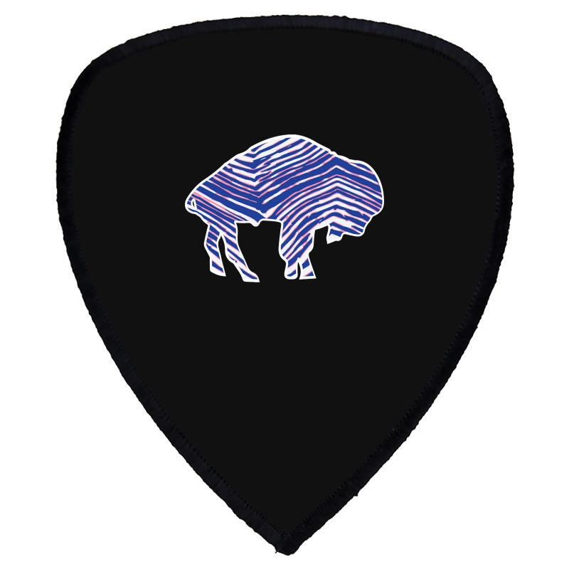 Limited Edition Buffalo Zebra Blue And Pink Shield S Patch | Artistshot