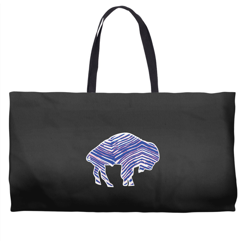 Limited Edition Buffalo Zebra Blue And Pink Weekender Totes | Artistshot