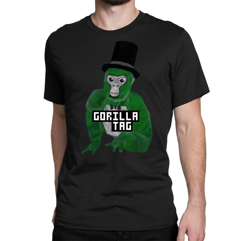 Hot Trend Gorilla Tag Monkey Green Top Hat Gorilla By Polkart Classic T-shirt | Artistshot