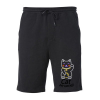 Smiling Friends Cat Cat Neon Fleece Short | Artistshot