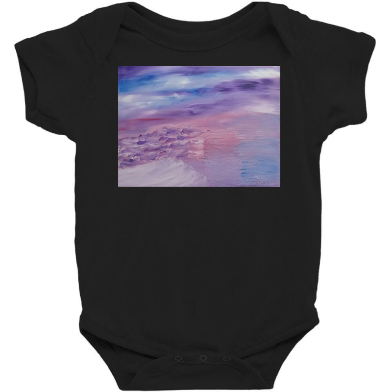 Purple Sunset Baby Bodysuit by GalaxyGirl | Artistshot