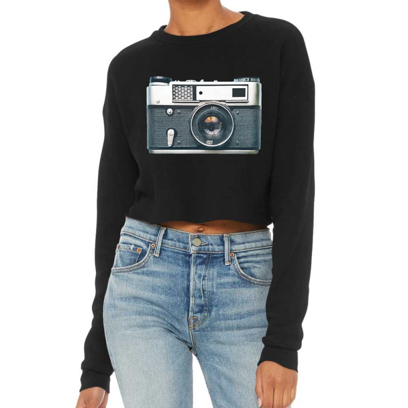 Limited Edition Vintage Camera Cropped Sweater by Jerhogen528 | Artistshot