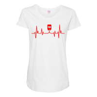 Blood Donor Heartbeat Donate Blood T Shirt Maternity Scoop Neck T-shirt | Artistshot