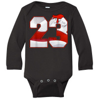 Design Number 23 Drip Shoes Cherry 11s Tee, 11 Retro Cherry T Shirt Long Sleeve Baby Bodysuit | Artistshot