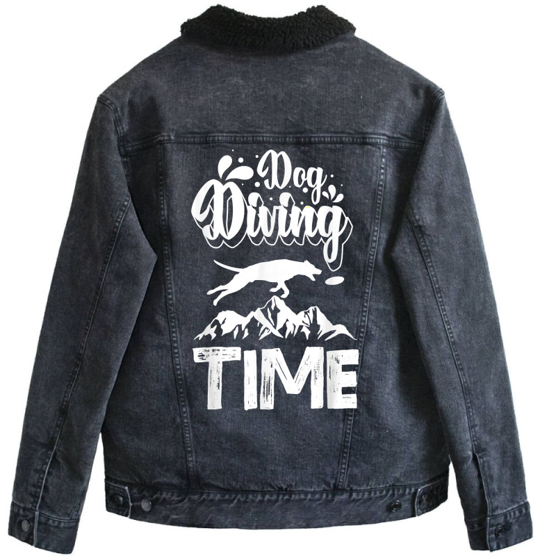 Dog Diving Time Water Dog Sport Coach T Shirt Unisex Sherpa-Lined Denim Jacket by hoasantiaz | Artistshot