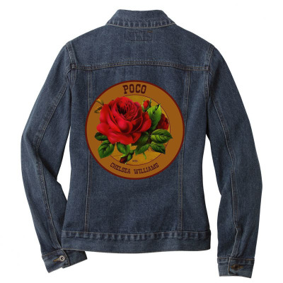 Rose Of Cimarron Poco Logo Ladies Denim Jacket Designed By Warning