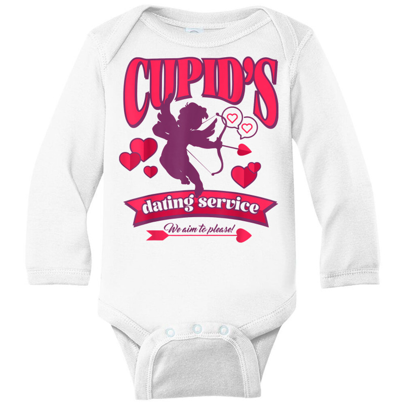 Cupid's Dating Service Heartbreaker Vintage Valentines Day T Shirt Long Sleeve Baby Bodysuit by kamrynshut8 | Artistshot