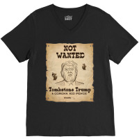 Trump Not Wanted V-neck Tee | Artistshot