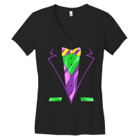 Carnival Masquerade Tuxedo Men Gift Parade Mardi Gras T Shirt Women's V-neck T-shirt | Artistshot