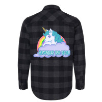 Always Be You Unicorn  (dwayne Johnson) Bob Stone   Central Intelligen Flannel Shirt | Artistshot