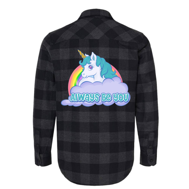 Always Be You Unicorn  (dwayne Johnson) Bob Stone   Central Intelligen Flannel Shirt by aashekfongwah | Artistshot