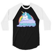 Always Be You Unicorn  (dwayne Johnson) Bob Stone   Central Intelligen 3/4 Sleeve Shirt | Artistshot