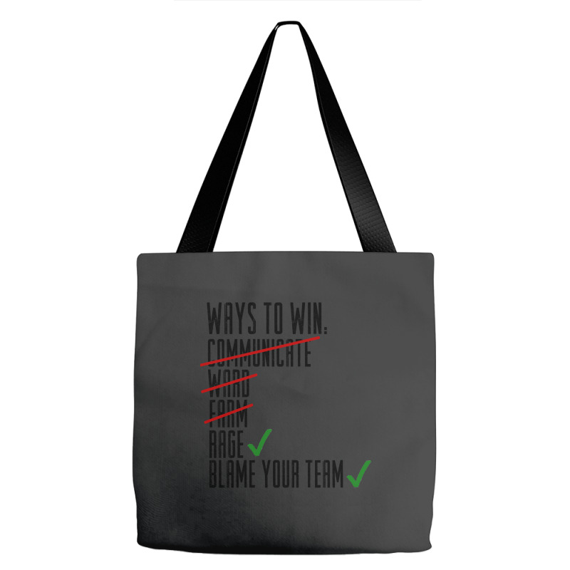 Limited Edition Ways To Win Tote Bags | Artistshot