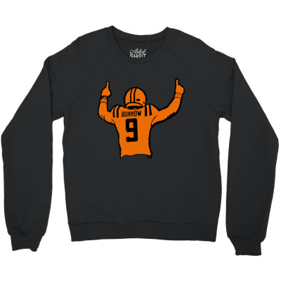 Football 9 Burrow Crewneck Sweatshirt Designed By Warning