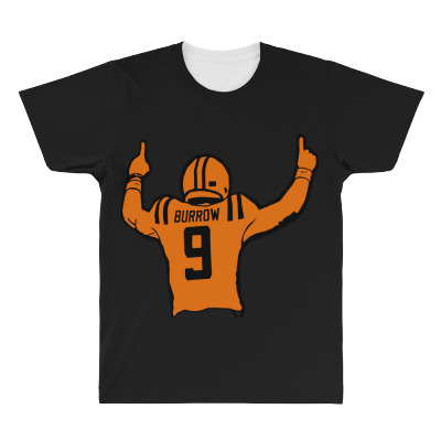 Football 9 Burrow All Over Men's T-shirt Designed By Warning