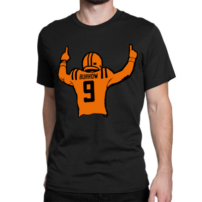 Football 9 Burrow Classic T-shirt Designed By Warning