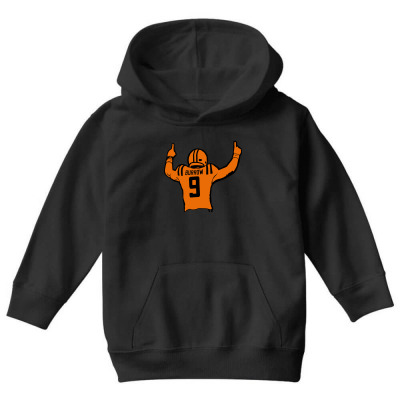 Football 9 Burrow Youth Hoodie Designed By Warning