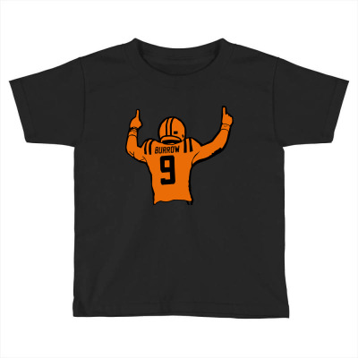 Football 9 Burrow Toddler T-shirt Designed By Warning