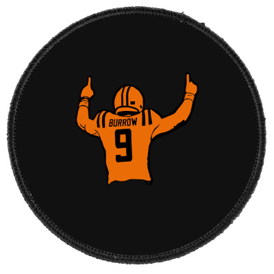 Football 9 Burrow Round Patch Designed By Warning
