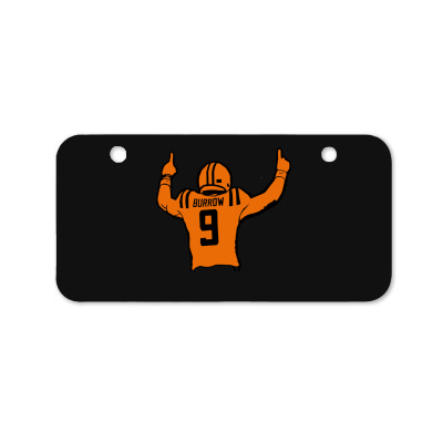 Football 9 Burrow Bicycle License Plate Designed By Warning