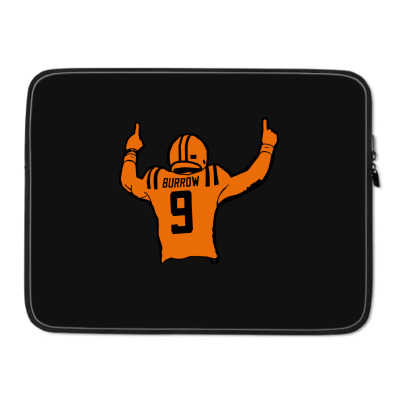 Football 9 Burrow Laptop Sleeve Designed By Warning