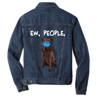 Chesapeake Bay Retriever Ew People Dog Wearing Face Mask Men Denim Jacket | Artistshot