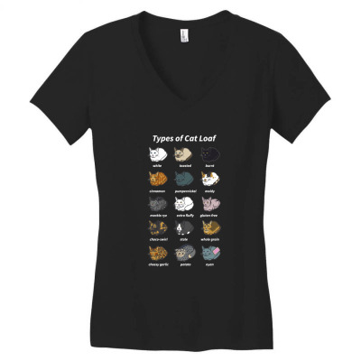 Funny Cat Dimension Women's V-neck T-shirt Designed By Warning