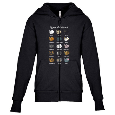 Funny Cat Dimension Youth Zipper Hoodie Designed By Warning