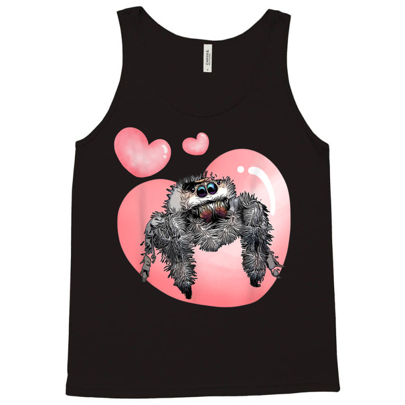 Cute Jumping Spider Love, Regal Spooder, Arachnid Valentines T Shirt Tank Top by saterseim | Artistshot