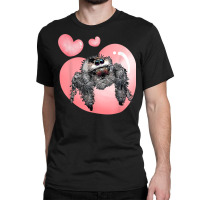 Cute Jumping Spider Love, Regal Spooder, Arachnid Valentines T Shirt Classic T-shirt | Artistshot