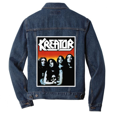 Design Kreator Band Men Denim Jacket Designed By Warning