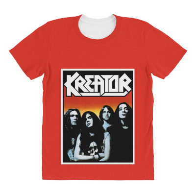 Design Kreator Band All Over Women's T-shirt Designed By Warning