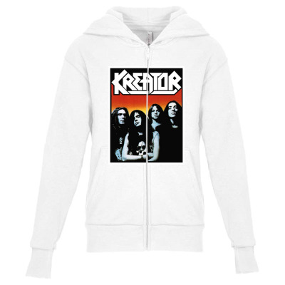 Design Kreator Band Youth Zipper Hoodie Designed By Warning