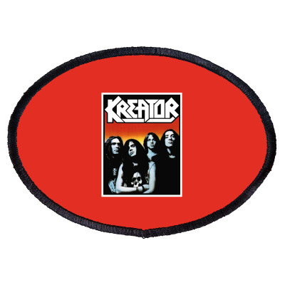 Design Kreator Band Oval Patch Designed By Warning