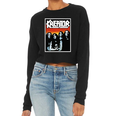 Design Kreator Band Cropped Sweater Designed By Warning