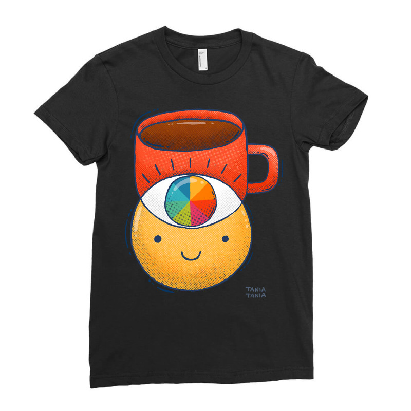 Hot Trend Coffee Eye Ladies Fitted T-Shirt by michealyoungerlk01 | Artistshot