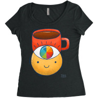 Hot Trend Coffee Eye Women's Triblend Scoop T-shirt | Artistshot