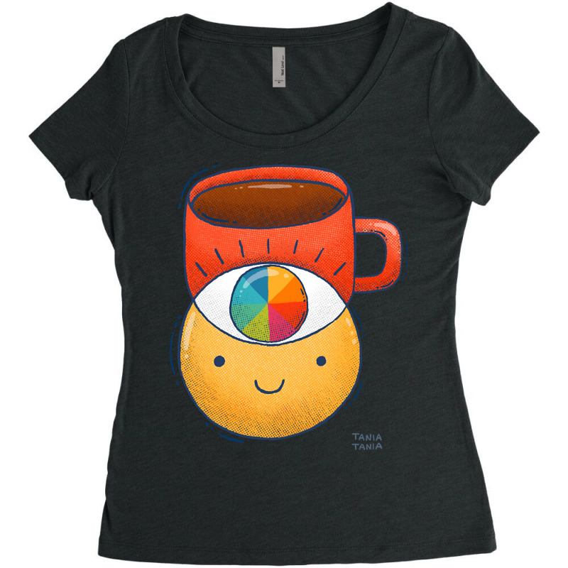 Hot Trend Coffee Eye Women's Triblend Scoop T-shirt by michealyoungerlk01 | Artistshot