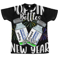 Poppin Bottles For The New Year Funny Icu Nurse Crew 2023 T Shirt Graphic T-shirt | Artistshot