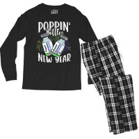 Poppin Bottles For The New Year Funny Icu Nurse Crew 2023 T Shirt Men's Long Sleeve Pajama Set | Artistshot