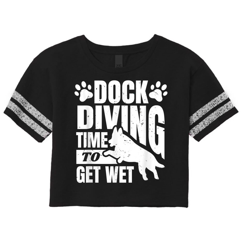 Dock Diving Time To Get Wet Water Dog Sport T Shirt Scorecard Crop Tee by araceliphexy | Artistshot