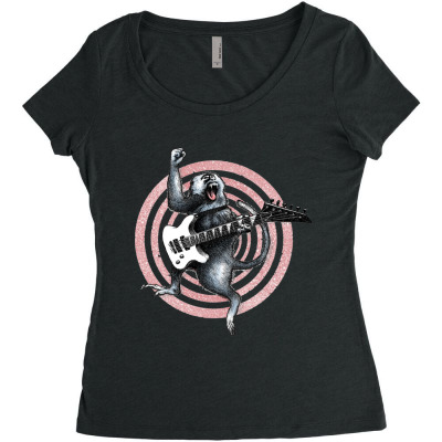 Chameleon Music Women's Triblend Scoop T-shirt Designed By Warning