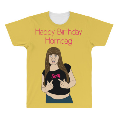 Horn Bag Girl All Over Men's T-shirt Designed By Warning